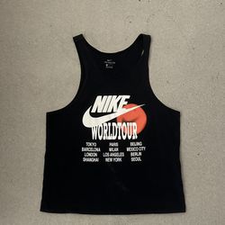 Nike World Tour Tank Too Black Size Large