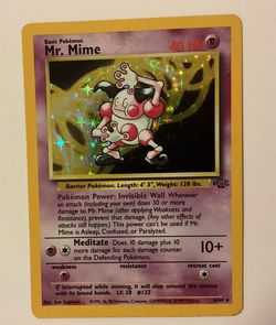 Mr. Mime Holo Rare Pokémon Jungle LP