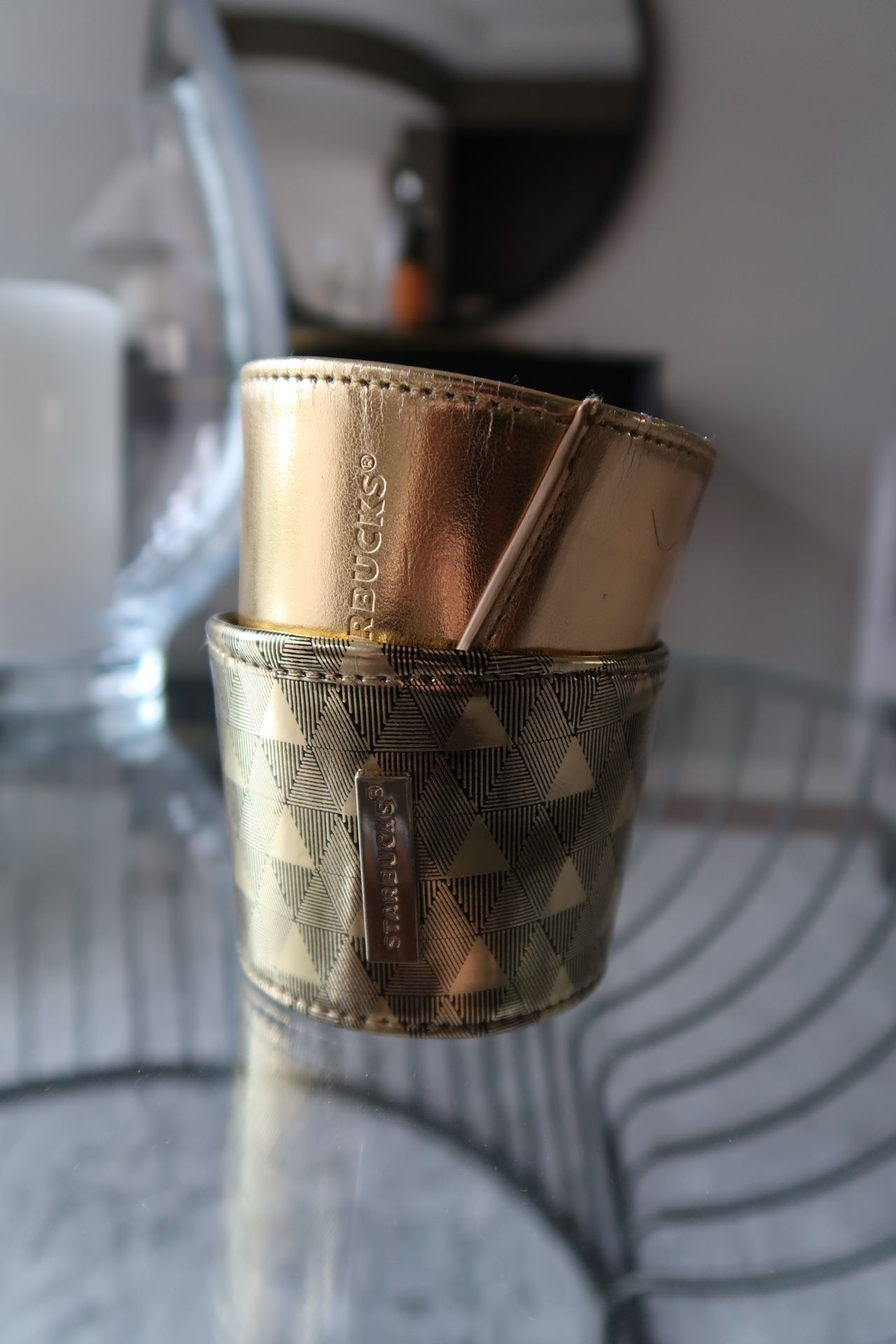 Starbucks Gold Coffee Sleeves • Set of 2