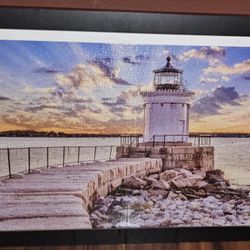 Framed Lighthouse Puzzle