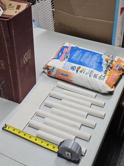 MAKE an OFFER Tiles 3x6 from Tile job Edge pieces & Bag of Grout Sierra Sand