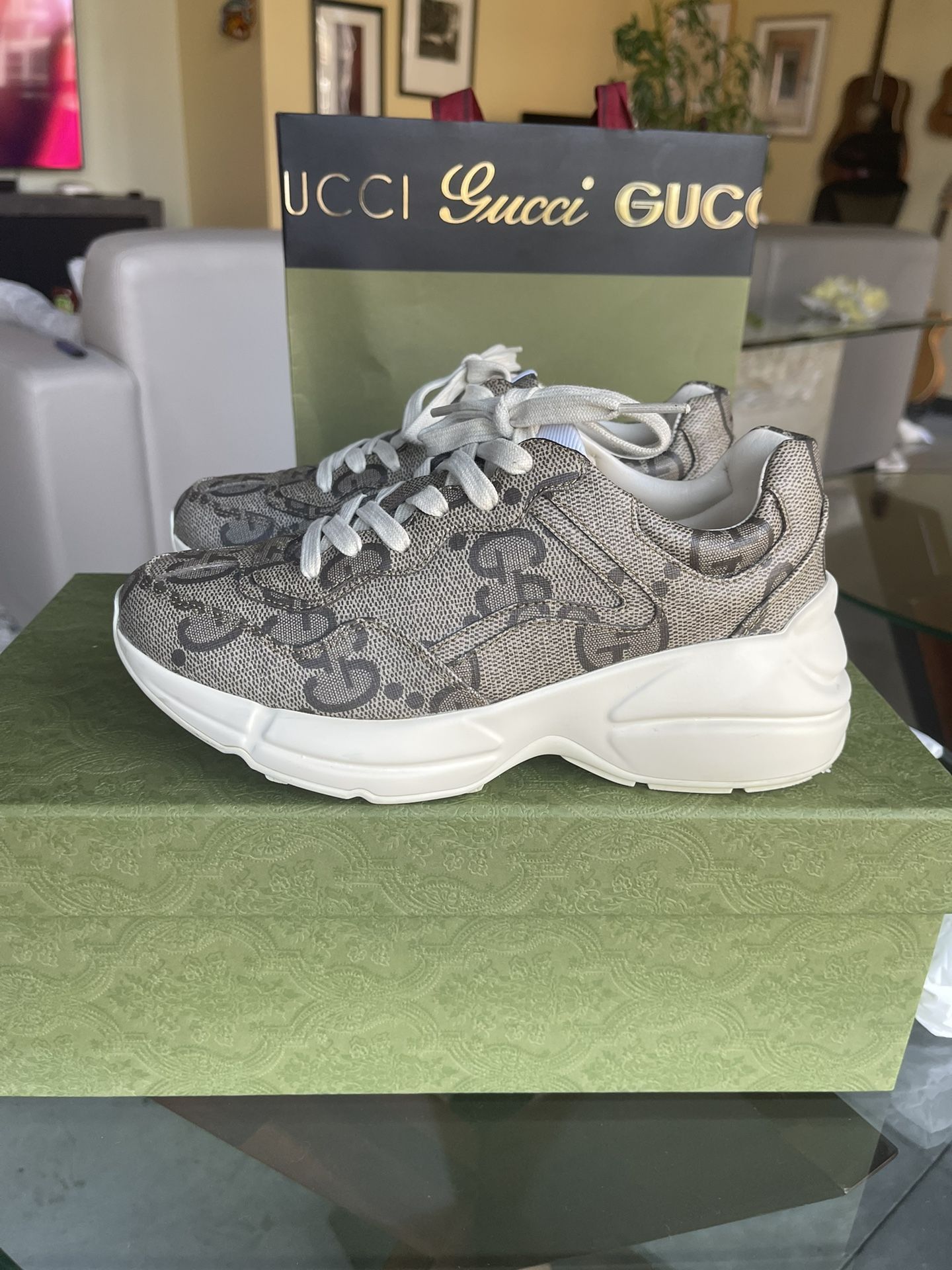Gucci Rython Macro GG Supreme 80 sneakers