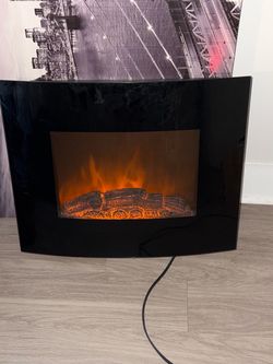 Wall-Mount Electric Fireplace Heater