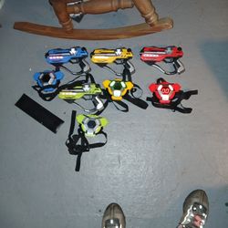 Laser Tag All Four Guns And Targets Working With Batteries