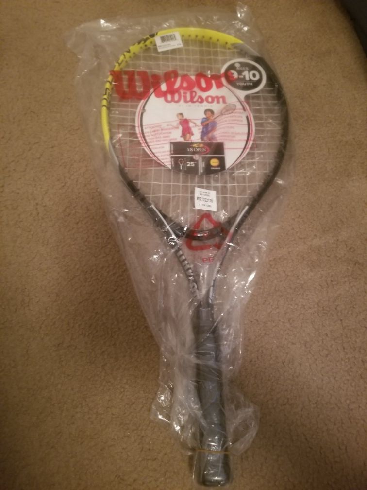 Wilson US Open youth Tennis racket. 25 inches