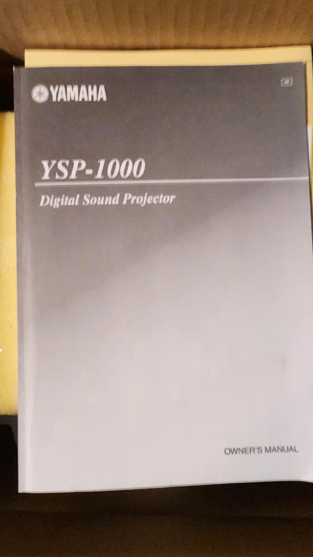 yamaha digital sound projector ysp-1000
