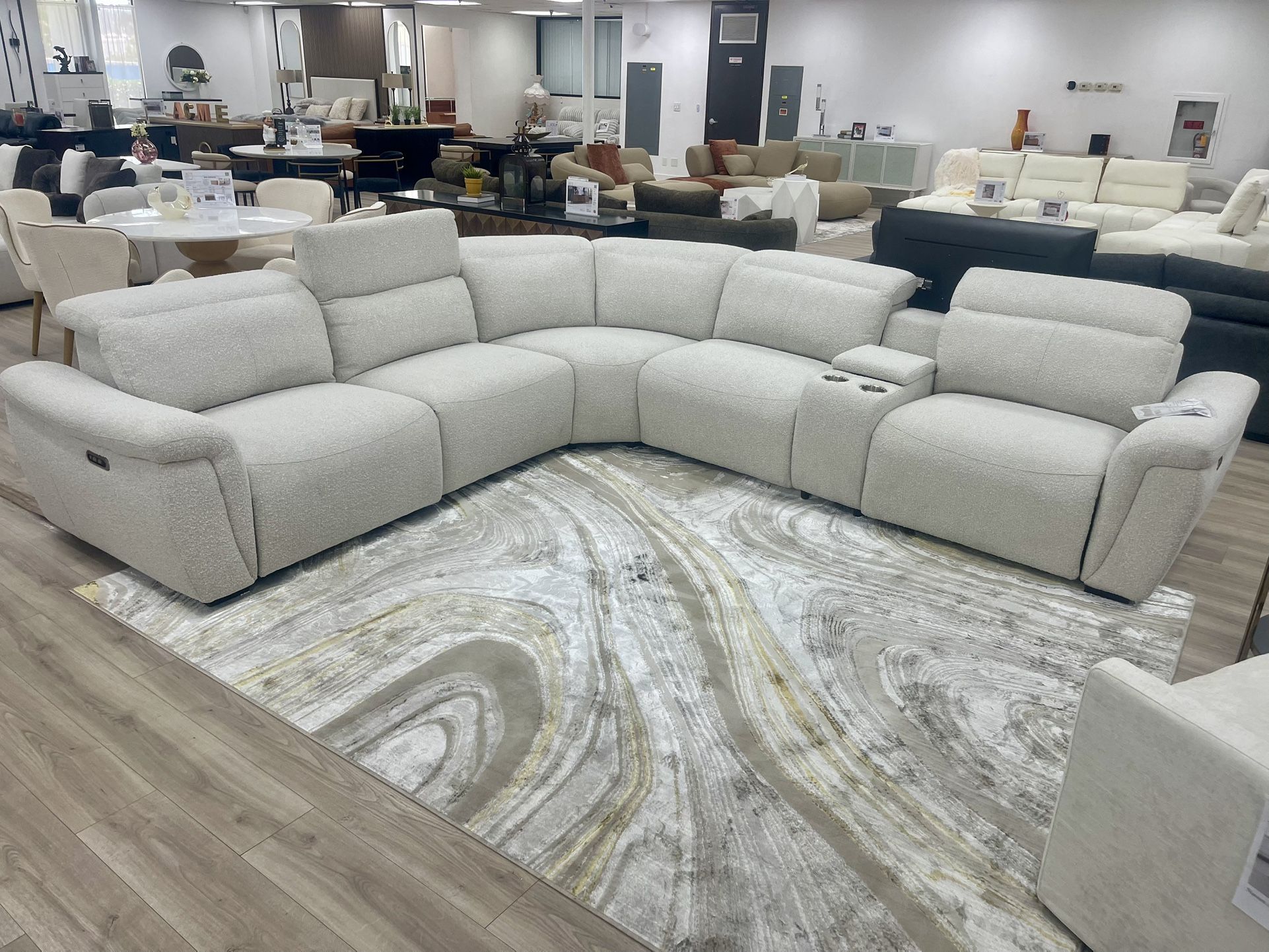 Sectional Sofa With Power Reclining Seats