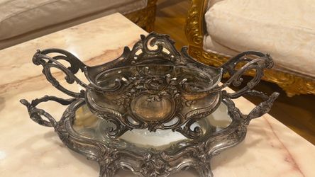English Sterling silver with mirror plate
