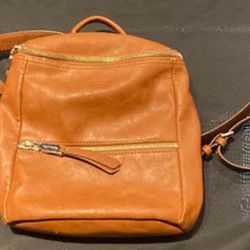 Splendid brand Mini Leather Back Pack/Hand Bag 8”x8”