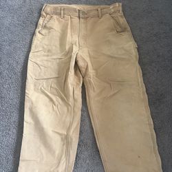 Carhartt Dungaree Pants Light Tan Sz. 34