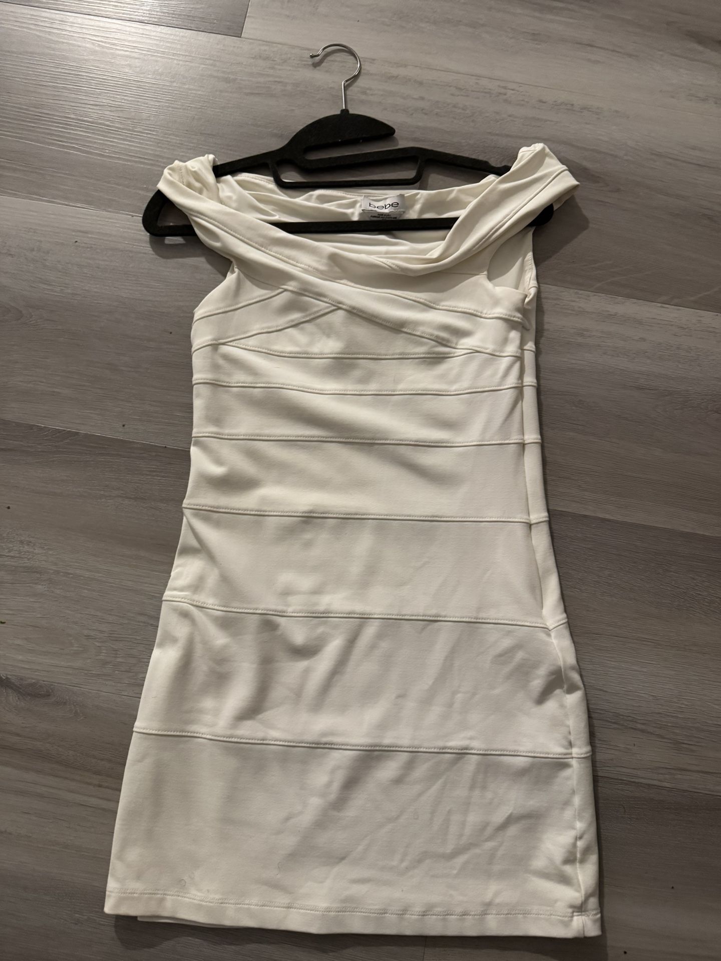 Bebe White Slip On Dress