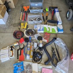 Lot Of Tools Sockets Ratchets Wrenches Hammer Screw Drivers