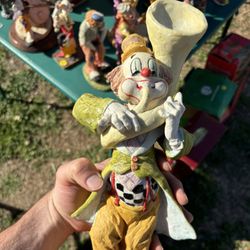 Collectors Glass Musical Clown 