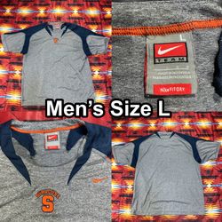 Vintage Syracuse University College Nike Gray T-Shirt Men’s Size Large Dri-Fit