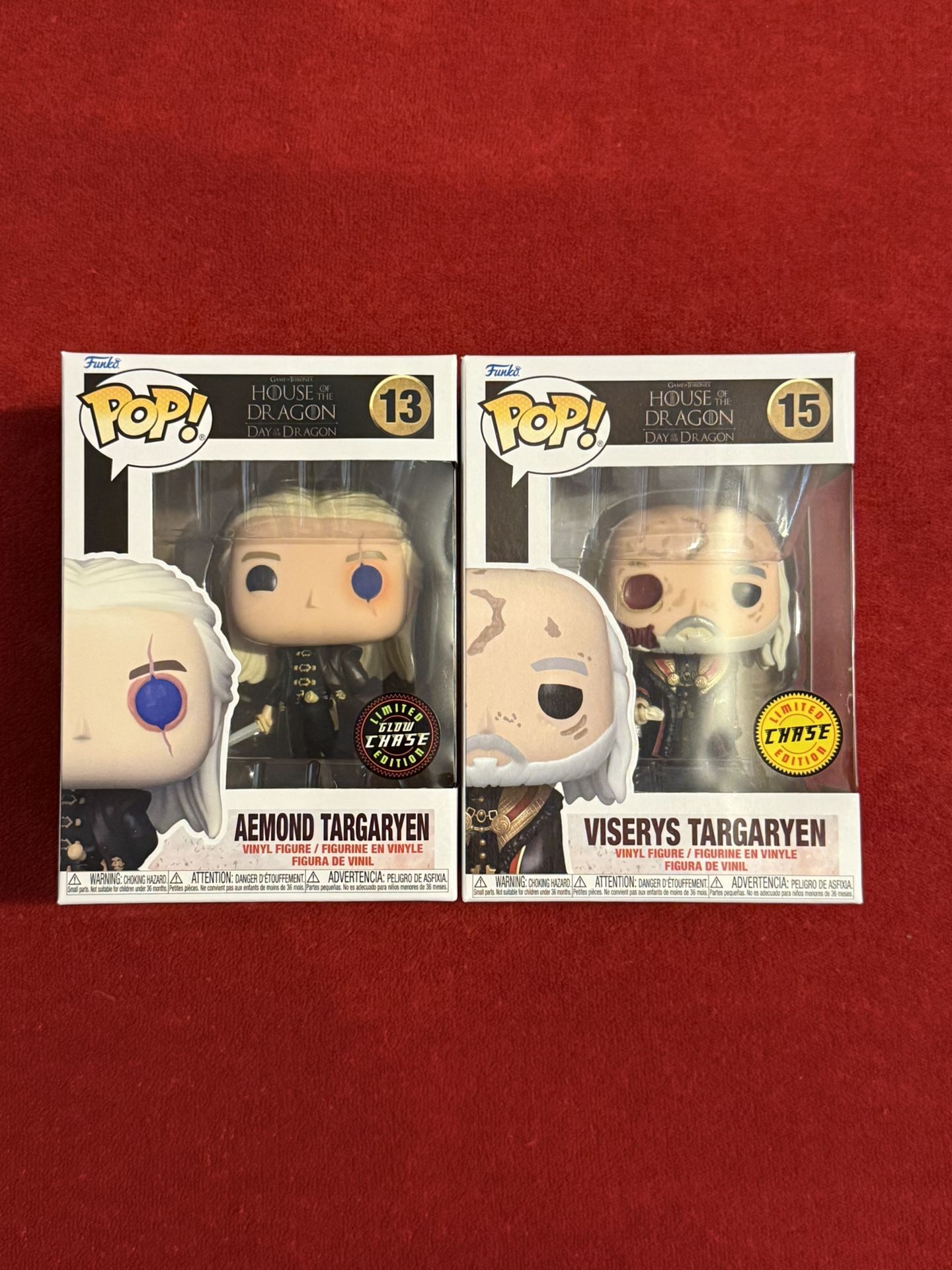 Funko Pop GOT House Of The Dragon Day Of The Dragon Aemond Viserys CHASE SET