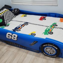 Racecar Bed- Blue- Twin
