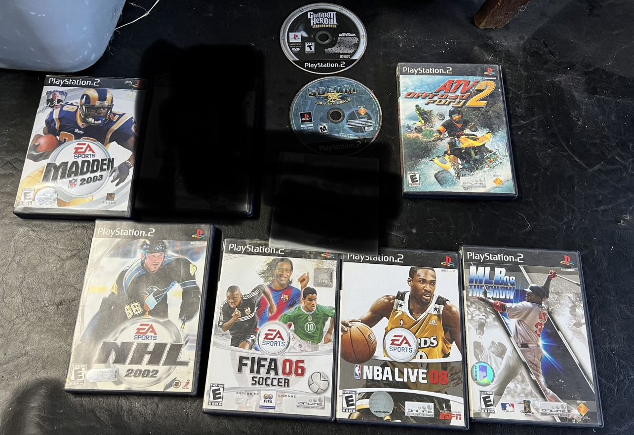 playstation 2 games (all 7 games for 1 price $25 total) Sale in Riverbank, CA - OfferUp