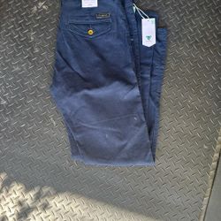 Mens Vissla Navy Cargo Pants Size 34