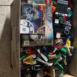 Box of misc LEGO building bricks blocks toys Approx 14 pounds No Mini Action Figures 