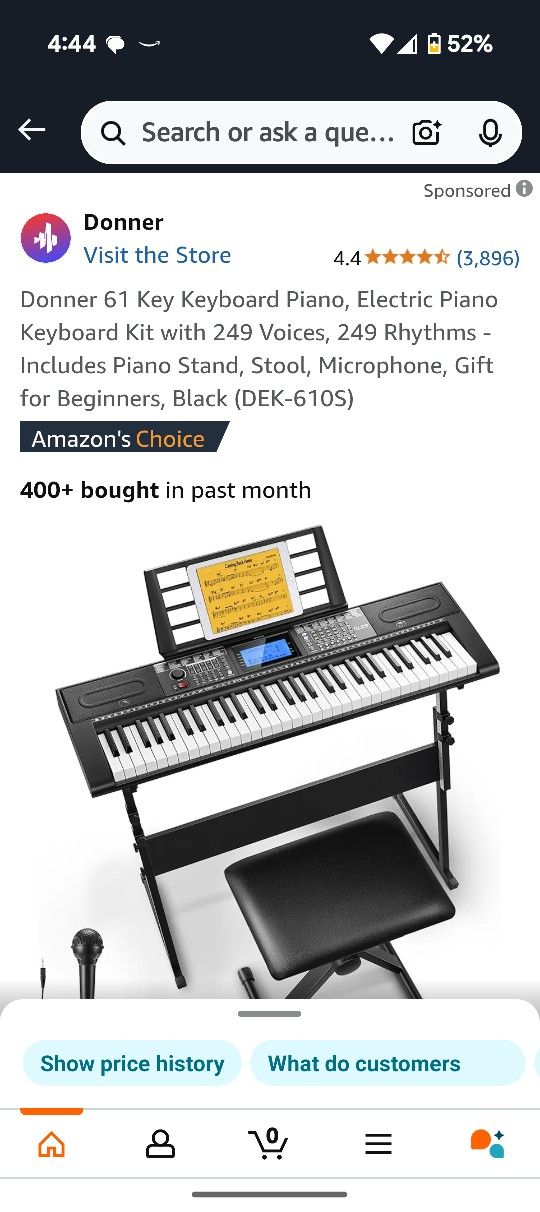 Donner 61-key Piano Keyboard