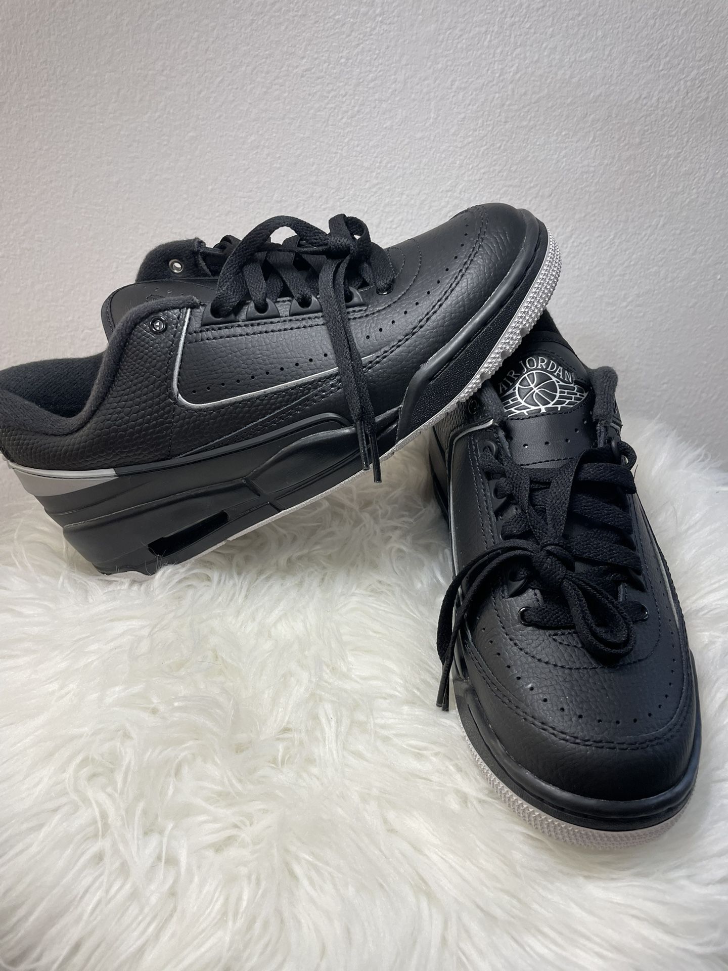 Air Jordan 2/3 Kids Sz 7Y/Women 8.5 Black Metallic Silver FD0384-001 New No Box