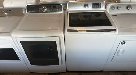 Samsung Washer and Dryer Set Electric White Heavy Duty
