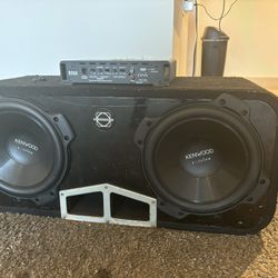 12” Car Speakers And Amp