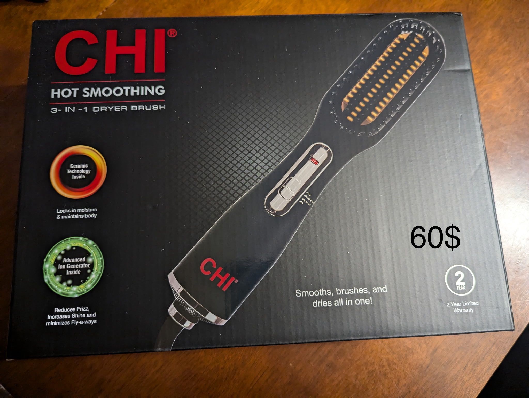 Chi Hot Smoothing 3 In 1 Dryer Brush
