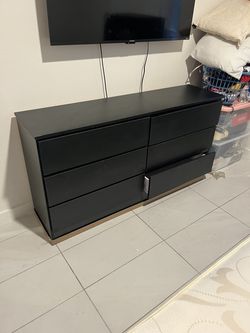 6 drawer dresser in BLACK - FAST DELIVERY!! 📦