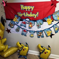 Pokémon Kid’s birthday decorations - See description 