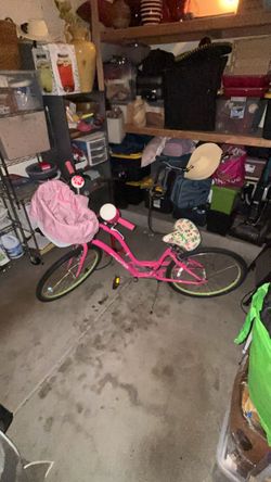 Pink Electra townie bike