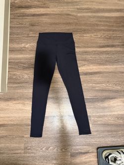 Size 6 ALO Yoga Black Leggings with White Logo