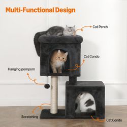 Cat Kitten Condo Tower Tree House