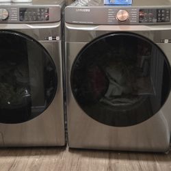 2022 X Large Samsung Smart Front Loader  Washer And Dryer Set