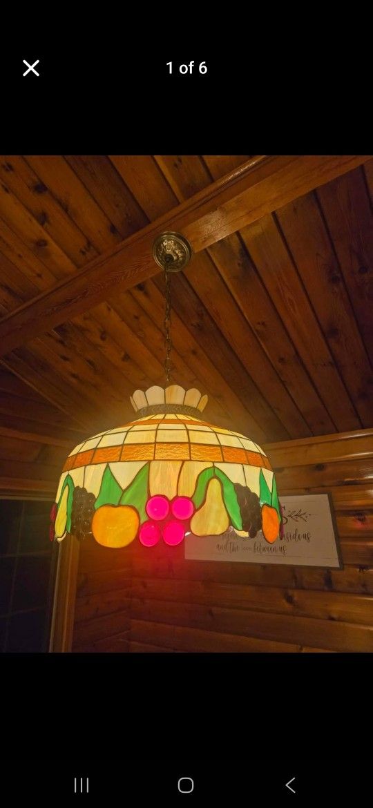 Tiffany Fruit Basket Lamp