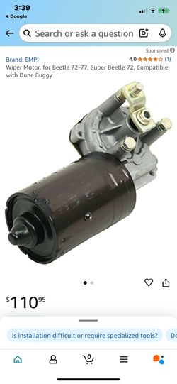 Vw 72-77 Wiper Motor