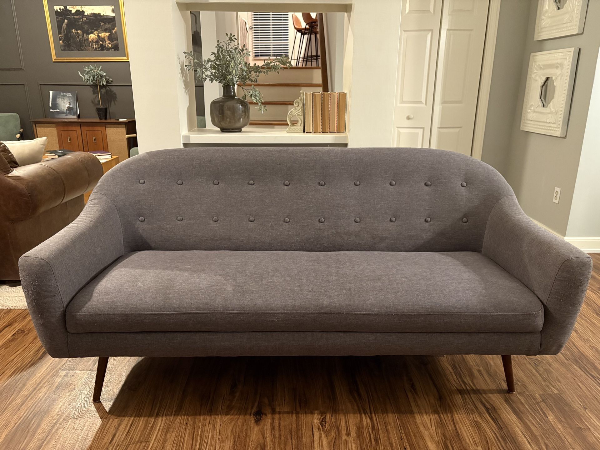 Casey fabric Sofa In Charcoal Grey By Aeon Furniture
