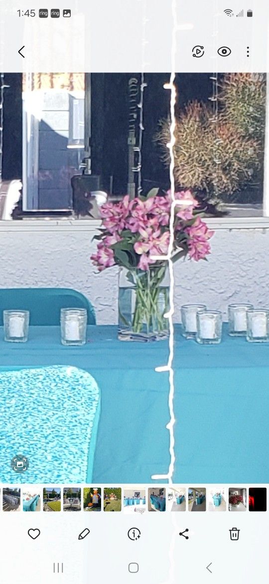 6--8"Hx4" W Glass Vase