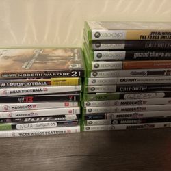 Assortment Of Xbox 360,PS2, And OG Xbox Games 