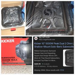 Kicker L7T 10' - Rockford Fosgate P2 12in - Rockford Fosgate P3 12'

- Crunch 4DV-DRIVE 2525 Watt