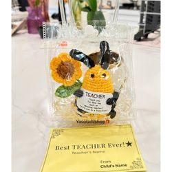 Teacher Appreciation Gift bag with personalized card/