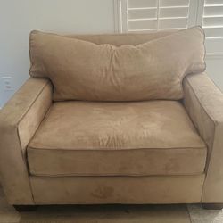 Brown Couch & Love Seat
