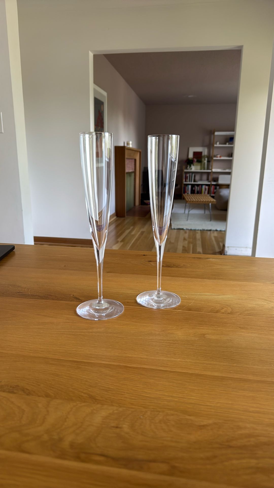 Waterford Love set of Crystal Toasting Flutes