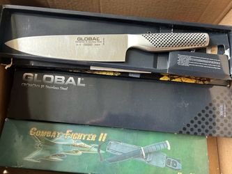Global G-2 8” Chef Knife Cromova 18 Stainless Steel Made in Japan New Box