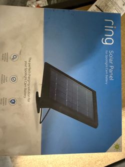 Ring Solar Panel for Spotlight Cam Battery and Stick Up Cam, Black