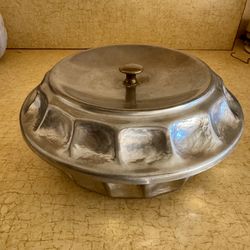 Vintage Silver-Plated Serving Dish with Lid