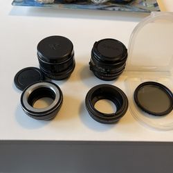 Antique Camera Lenses/ Adapter For Lumix G85