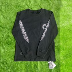 BLACK CHROME HEARTS SHIRT