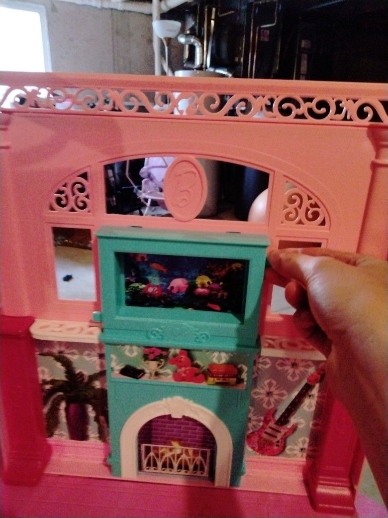 Barbie Dream House Doll house 3-Story With Furniture, Dolls And Accessories  100+ for Sale in Chicago, IL - OfferUp