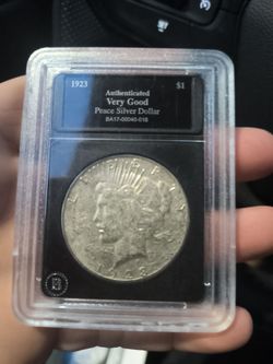 1923 graded peace dollar